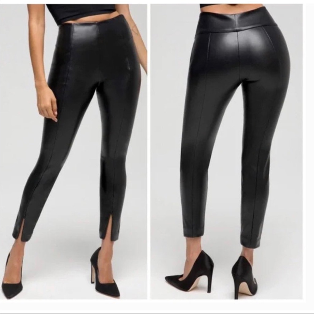 Good American Leather-Like Boss Pant Skinny